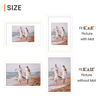 Picture of upsimples 8x12 Picture Frame, Display Pictures 6x8 with Mat or 8x12 Without Mat, Wall Hanging Photo Frame, White, 1 Pack