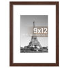 Picture of upsimples 9x12 Picture Frame, Display Pictures 6x8 with Mat or 9 x 12 Without, Wall Hanging Photo Frames, Brown, 1 Pack