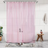 Picture of Barossa Design Extra Long Clear Pink Shower Curtain Liner with 3 Magnets - 72" x 84" XL, Waterproof PEVA Lightweight Shower Liner for Bathroom, PVC Free, Metal Grommets - Clear Pink, 72x84