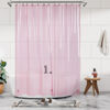 Picture of Barossa Design Clear Pink Long Shower Curtain Liner 78" Height - 3 Magnets & Waterproof Lightweight PEVA Shower Liner for Bath Tub, PVC Free, Metal Grommets, Clear Pink, 72x78