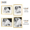 Picture of upsimples 11x14 Picture Frame, Display Pictures 8x10 with Mat or 11x14 Without Mat, Wall Hanging Photo Frame, Gold, 1 Pack