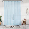 Picture of Barossa Design Clear Blue Long Shower Curtain Liner 78" Height - 3 Magnets & Waterproof Lightweight PEVA Shower Liner for Bath Tub, PVC Free, Metal Grommets, Clear Blue, 72x78