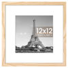 Picture of upsimples 12x12 Picture Frame, Display Pictures 8x8 with Mat or 12 x 12 Without, Wall Hanging Square Frames, Natural, 1 Pack