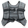 Picture of ZELUS Weighted Vest, 6lb/8lb/12lb/16lb/20lb/25lb/30lb Weight Vest with Reflective Stripe for Workout, Strength Training, Running, Fitness, Muscle Building, Weight Loss, Weightlifting, Grey(16 lb)