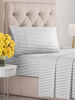 Picture of Twin XL Size 3 Piece Sheet Set - Comfy Breathable & Cooling Sheets - Hotel Luxury Bed Sheets for Women & Men - Deep Pockets, Easy-Fit, Soft & Wrinkle Free Sheets - Grey Stripes Oeko-Tex Bed Sheet Set