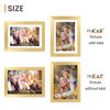 Picture of upsimples 5x7 Picture Frame, Display Pictures 4x6 with Mat or 5 x 7 Without, Wall Hanging Photo Frames, Gold, 1 Pack