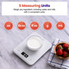 Picture of Etekcity Food Kitchen Scale, Digital Grams and Ounces for Weight Loss, Baking, Cooking, Keto and Meal Prep, LCD Display, Medium, White