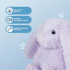 Picture of Best Pet Supplies Interactive Bunny Buddy Dog Toy with Crinkle and Squeaky Enrichment for Small and Medium Breed Puppies or Dogs, Cute and Plush - Bunny (Purple), Small
