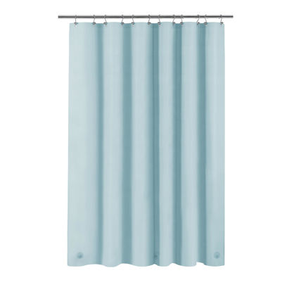 Picture of Light Blue Shower Curtain Liner - Premium PEVA Shower Liner for Bathroom, BPA & PVC Free, No Chemical Smell, Lightweight Standard Size Bath Curtain with 3 Magnets, Metal Grommets - Light Blue