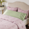 Picture of Bedsure Body Pillow Cover Sage Green 20x54 Inches - Super Soft Silky Satin Long Pillowcase - Envelope Closure Body Pillow Pillowcase for Adults Pregnant Women