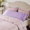 Picture of Bedsure Body Pillow Cover Lavender 20x54 Inches - Super Soft Silky Satin Long Pillowcase - Envelope Closure Body Pillow Pillowcase for Adults Pregnant Women