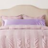 Picture of Bedsure Body Pillow Cover Lavender 20x54 Inches - Super Soft Silky Satin Long Pillowcase - Envelope Closure Body Pillow Pillowcase for Adults Pregnant Women