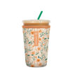 Picture of Sok It Java Sok Iced Coffee & Cold Soda Insulated Neoprene Cup Sleeve (Blush Blossoms, Medium: 22-28oz)
