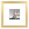 Picture of upsimples 8x8 Picture Frame, Display Pictures 4x4 with Mat or 8x8 Without Mat, Wall Hanging Photo Frame, Gold, 1 Pack