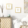 Picture of upsimples 8x8 Picture Frame, Display Pictures 4x4 with Mat or 8x8 Without Mat, Wall Hanging Photo Frame, Gold, 1 Pack