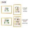 Picture of upsimples A4 Picture Frame, Display Pictures 6x8 with Mat or 8.3x11.7 Without Mat, Wall Hanging Photo Frame, Gold, 1 Pack