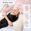 Picture of Bedsure King Size Satin Pillowcase Set of 4 - Beige Silky Pillow Cases for Hair and Skin 20x36 Inches, Pillow Covers with Envelope Closure, Similar to Silk Pillow Cases, Gifts for Women Men