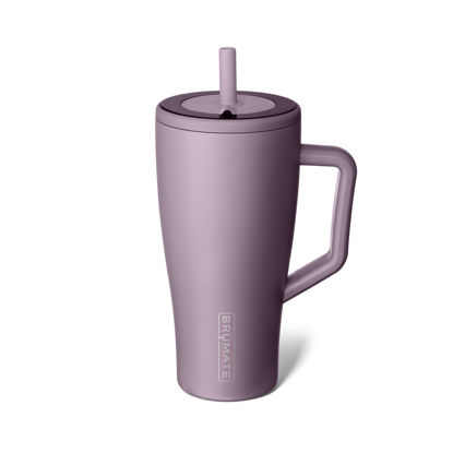Picture of BrüMate Era 30 oz Tumbler with Handle and Straw | 100% Leakproof Insulated Tumbler with Lid and Straw | Made of Stainless Steel | Cup Holder Friendly Base | 30oz (Lilac Dusk)