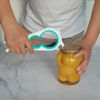 Picture of Otstar Jar Opener Bottle Opener and Can Opener for Weak hands, Seniors with Arthritis and Anyone with Low Strength, Mutil Jar Opener Get Lids Off Easily (White and Cyan)
