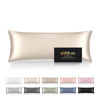Picture of Silk Body Pillow Cases, Mulberry Silk Body Pillow Cover with Zipper, Smooth, Anti Acne, Cooling Sleep Both Sides Natural Silk Satin 20x54 Body Pillowcase, Gifts for Women Men, Beige