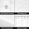 Picture of Barossa Design Extra Long Shower Curtain Liner with 6 Magnets - 72" x 84" XL, Waterproof PEVA Shower Liner for Bathroom, PVC Free, Metal Grommets - Frost, 72x84