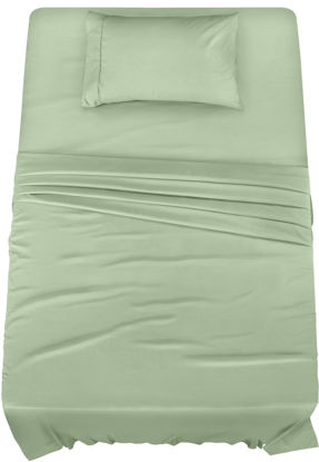 Picture of Utopia Bedding Twin Bed Sheets Set - 3 Piece Bedding - Brushed Microfiber - Shrinkage and Fade Resistant - Easy Care (Twin, Sage)