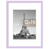 Picture of upsimples 12x16 Picture Frame, Display Pictures 8.5x11 with Mat or 12x16 Without Mat, Wall Hanging Photo Frame, Purple, 1 Pack