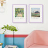 Picture of upsimples 12x16 Picture Frame, Display Pictures 8.5x11 with Mat or 12x16 Without Mat, Wall Hanging Photo Frame, Purple, 1 Pack
