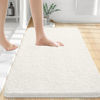 Picture of OLANLY Bathroom Rugs 30x20, Extra Soft Absorbent Chenille Bath Rugs, Rubber Backing Quick Dry, Machine Washable Bath Mats for Bathroom Floor, Tub and Shower, Home Decor Accessories, Ivory