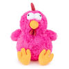 Picture of Best Pet Supplies Mrs. Cluck Interactive Squeaky Plush Toy for Small and Medium Breed Puppies or Dogs - Mrs. Cluck (Fuchsia)