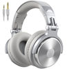 Picture of OneOdio Wired Over Ear Headphones Hi-Res Studio Monitor & Mixing DJ Stereo Headsets with 50mm Drivers and 1/4 to 3.5mm Jack for AMP Computer Recording Podcast Keyboard Guitar Laptop - Silver