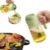Picture of YARRAMATE Olive Oil Dispenser Bottle for Kitchen，2 in 1 Oil Sprayer for Cooking, 16oz/470ml Glass Oil Spray Bottle with Pourer, Food-grade Oil Mister for Air Fryer, Salad, Frying, BBQ (Green)
