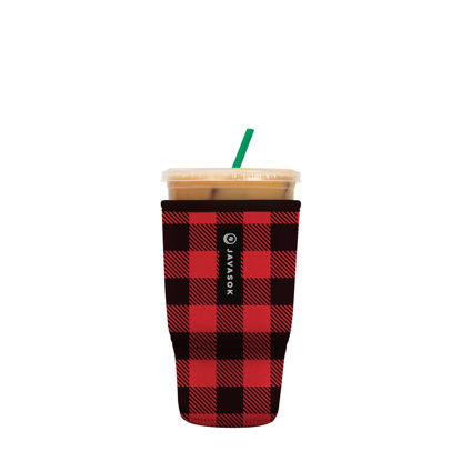 Picture of Sok It Java Sok Iced Coffee & Cold Soda Insulated Neoprene Cup Sleeve (Buffalo Check, Large: 30-32oz)