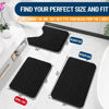 Picture of OLANLY Bathroom Rugs 24x16, Extra Soft Absorbent Chenille Bath Rugs, Rubber Backing Quick Dry, Machine Washable Bath Mats for Bathroom Floor, Tub and Shower, Home Decor Accessories, Black