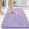 Picture of OLANLY Bathroom Rugs 30x20, Extra Soft Absorbent Chenille Bath Rugs, Rubber Backing Quick Dry, Machine Washable Bath Mats for Bathroom Floor, Tub and Shower, Home Decor Accessories, Lavender