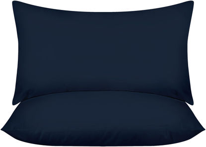 Picture of Utopia Bedding Throw Pillows Insert (Pack of 2, Navy) - 12 x 20 Inches Bed and Couch Pillows - Indoor Decorative Pillows