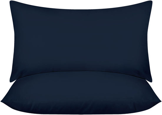 Picture of Utopia Bedding Throw Pillows Insert (Pack of 2, Navy) - 12 x 20 Inches Bed and Couch Pillows - Indoor Decorative Pillows