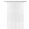 Picture of BAROSSA Design 54 inch Wide Stall Shower Curtain Liner with 3 Magnets - PEVA, Waterproof, PVC Free, Metal Grommets, Clear, 54x72