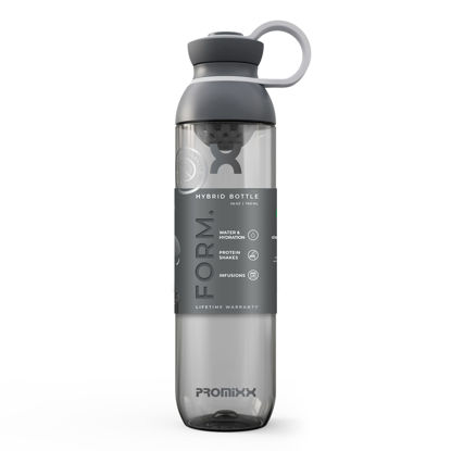 Picture of Promixx FORM Protein Shaker Bottle - A Premium Shaker Bottle for Protein Shakes Infusions and Hydration - Durable Gym Shaker Bottle, Leakproof Lid, Odorless - 26oz (Graphite Gray)