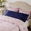 Picture of Bedsure Body Pillow Cover Navy 20x54 Inches - Super Soft Silky Satin Long Pillowcase - Envelope Closure Body Pillow Pillowcase for Adults Pregnant Women