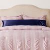 Picture of Bedsure Body Pillow Cover Navy 20x54 Inches - Super Soft Silky Satin Long Pillowcase - Envelope Closure Body Pillow Pillowcase for Adults Pregnant Women