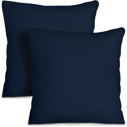 Picture of Utopia Bedding Throw Pillows Insert (Pack of 2, Navy) - 26 x 26 Inches Bed and Couch Pillows - Indoor Decorative Pillows