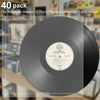 Picture of 40 Pack Vinyl Sleeves, 12.75" X 12.75" Vinyl Record Sleeves Clear Plastic, Outer Sleeve Record Protector for Storing Single and Double LP Albums, Record Sleeves Protection from Scratches
