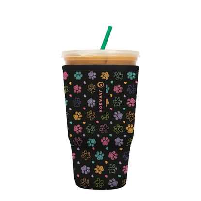 Picture of Sok It Java Sok Iced Coffee & Cold Soda Insulated Neoprene Cup Sleeve (Furry Footprints, XLarge: 38-42oz)