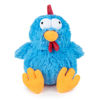 Picture of Best Pet Supplies Mrs. Cluck Interactive Squeaky Plush Toy for Small and Medium Breed Puppies or Dogs - Mrs. Cluck (Blue)