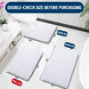 Picture of OLANLY Toilet Rugs U-Shaped 24x24, Extra Soft Absorbent Chenille Contour Bathroom Rugs for Toilet, Dry Quickly, Machine Washable, Non-Slip Toilet Bath Mat, White