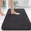 Picture of OLANLY Bathroom Rugs 30x20, Extra Soft Absorbent Chenille Bath Rugs, Rubber Backing Quick Dry, Machine Washable Bath Mats for Bathroom Floor, Tub and Shower, Home Decor Accessories, Dark Grey