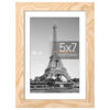 Picture of upsimples 5x7 Picture Frame, Display Pictures 4x6 with Mat or 5x7 Without Mat, Wall Hanging Photo Frame, Natural, 1 Pack