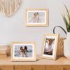 Picture of upsimples 5x7 Picture Frame, Display Pictures 4x6 with Mat or 5x7 Without Mat, Wall Hanging Photo Frame, Natural, 1 Pack