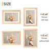 Picture of upsimples 5x7 Picture Frame, Display Pictures 4x6 with Mat or 5x7 Without Mat, Wall Hanging Photo Frame, Natural, 1 Pack